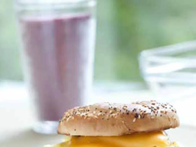 Everything Bagel Breakfast Sandwiches with Canadian Bacon