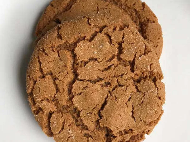 Soft Canola Oil Ginger Cookies with Molasses and Spices