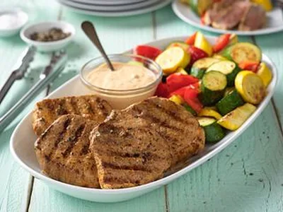 Garlic-Yogurt Marinated Eye of Round Steaks
