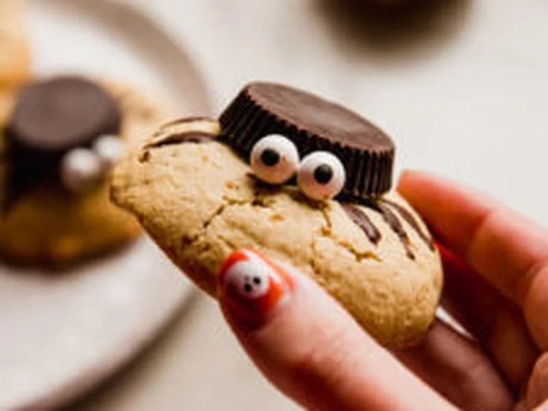 Halloween Spider Cookies Gluten Dairy Free Almond Flour