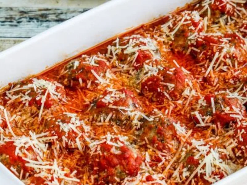 Beef and Sausage Meatballs with Marinara