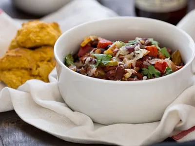 Freezer-Friendly Vegetarian Bean and Vegetable Chili