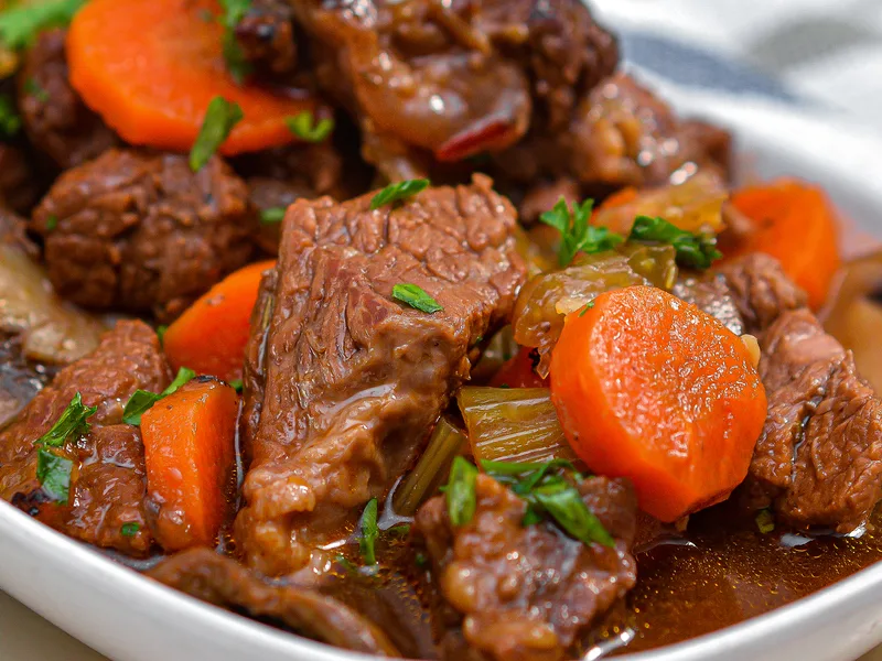 French Braised Short Ribs with Red Wine