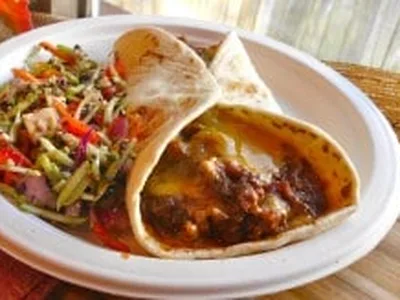 Cajun Sloppy Joe Burritos with Spicy Ground Beef and Cheese