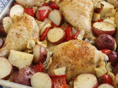 Italian Roasted Chicken and Potatoes
