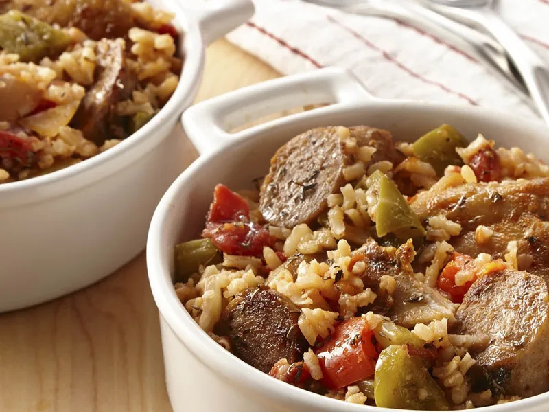 Slow Cooker Cajun Chicken and Sausage with Rice