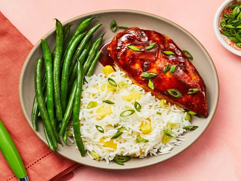 Sweet Smoky Chicken Cutlets with Cherry Ancho BBQ Sauce