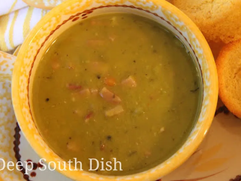 Split Pea and Ham Soup with Smoked Bone