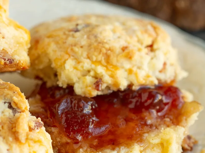 Small Batch Bacon Cheddar Buttermilk Biscuits