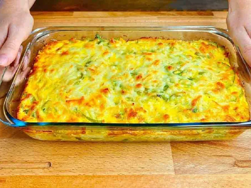 Turmeric Zucchini Flan with Cheese