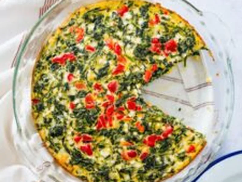 Crustless Spinach Cottage Cheese Quiche - Easy 30-Minute Recipe