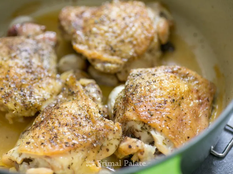 AIP Roasted Chicken Thighs with Garlic and Gyro Spice
