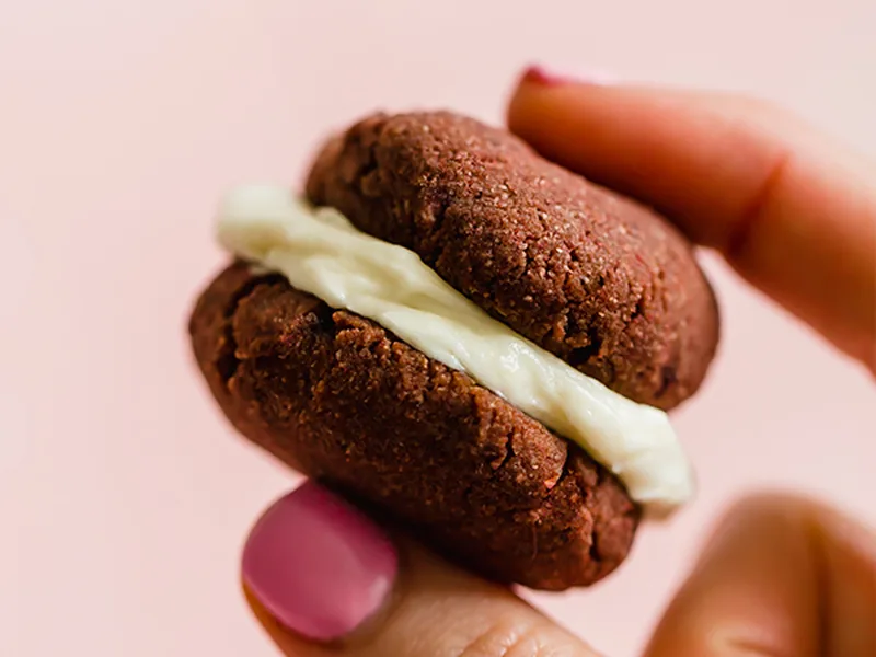 Red Velvet Whoopie Pies with Natural Beet Color