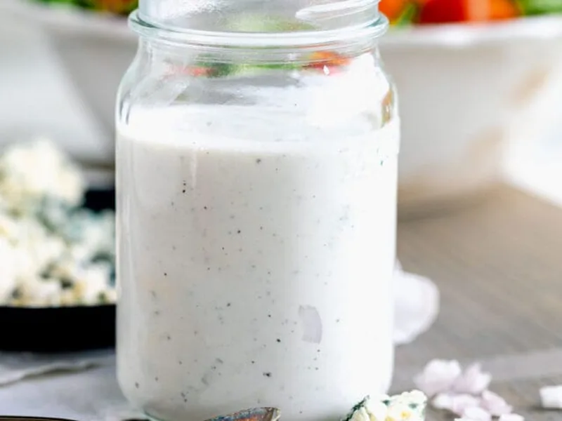Creamy Blue Cheese Dressing with Greek Yogurt