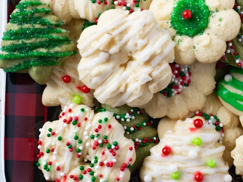 Classic Almond Spritz Cookies with Cookie Press