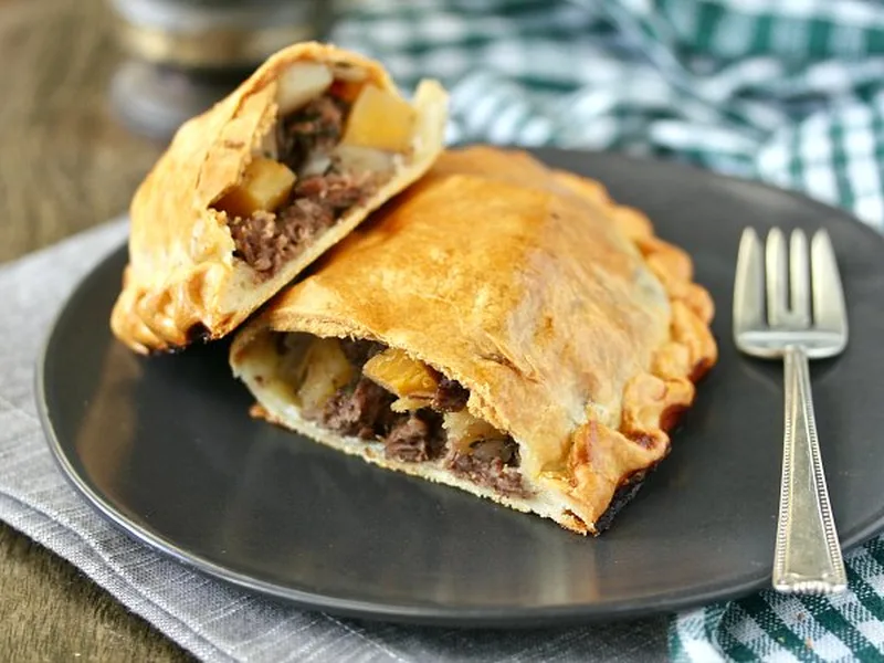 Cornish Steak Pasties with Buttery Pastry Crust