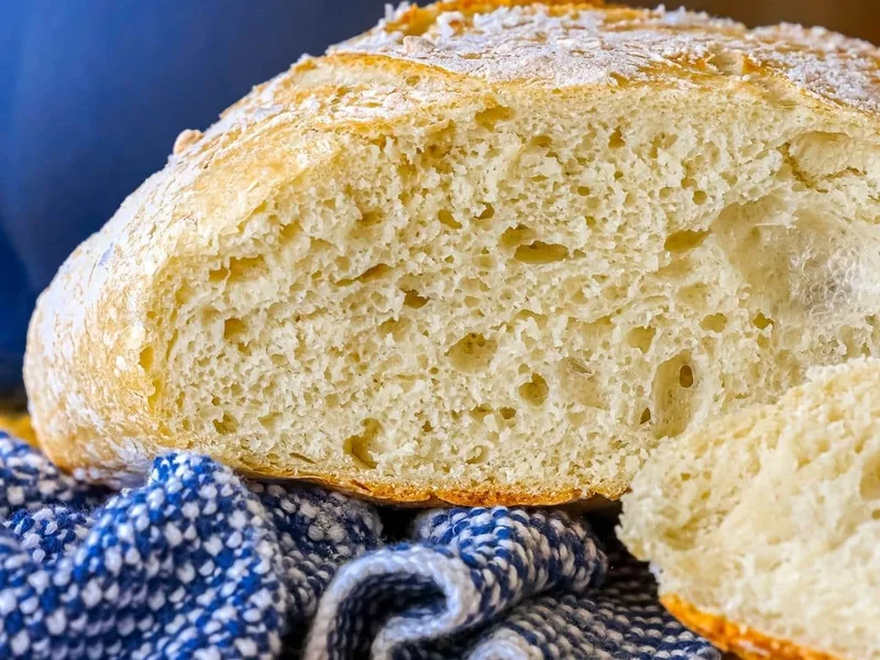 No-Knead Artisan Bread with Rosemary and Sea Salt