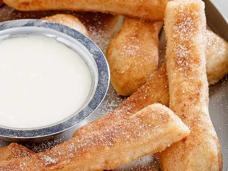 Homemade Domino's Style Cinnamon Sticks with Sweet Glaze