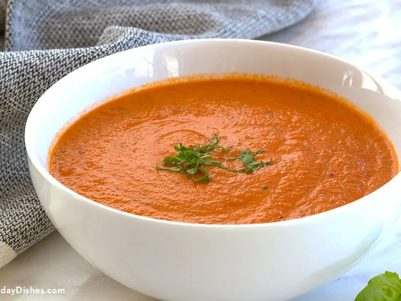 Creamy Roasted Tomato Basil Soup