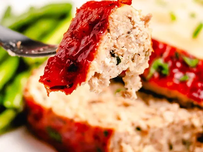 Keto Turkey Meatloaf with Almond Flour and Fresh Herbs