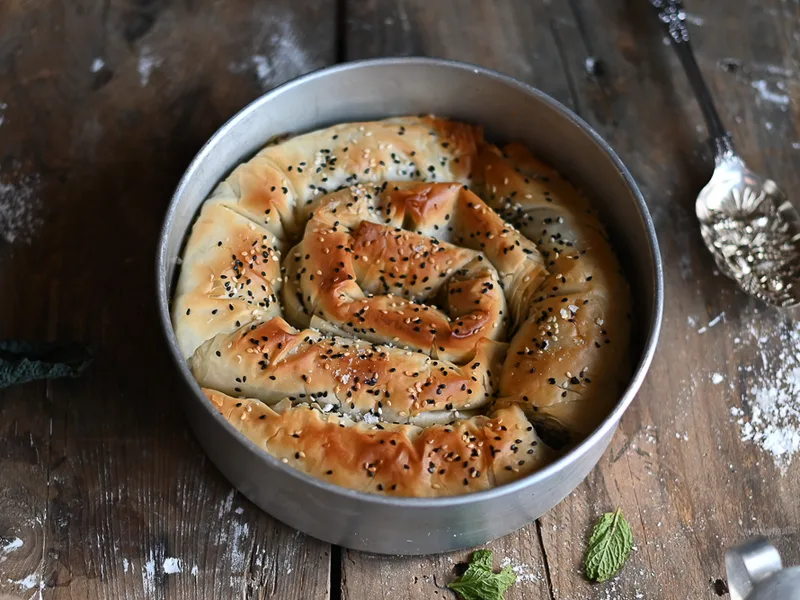 Crispy Kale Ricotta Spanakopita Pinwheel