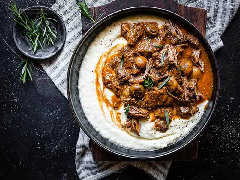 Low-Carb Braised Beef with Rum and Fennel Casserole