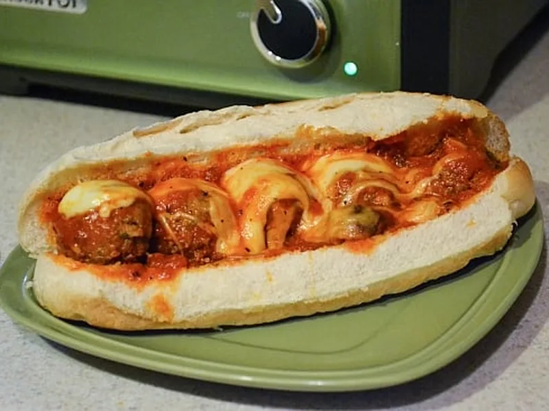 Easy Crock Pot Italian Meatball Sub Sandwiches