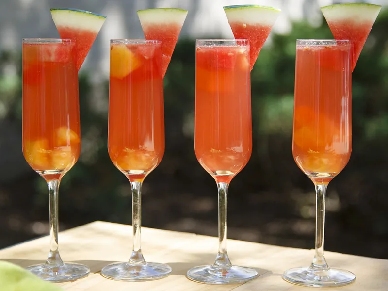 Sparkling Rosé Sangria with Fresh Fruit