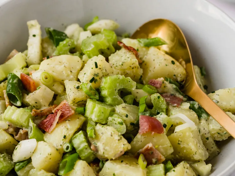 Paleo Bacon Ranch Sweet Potato Salad (Whole30 AIP)