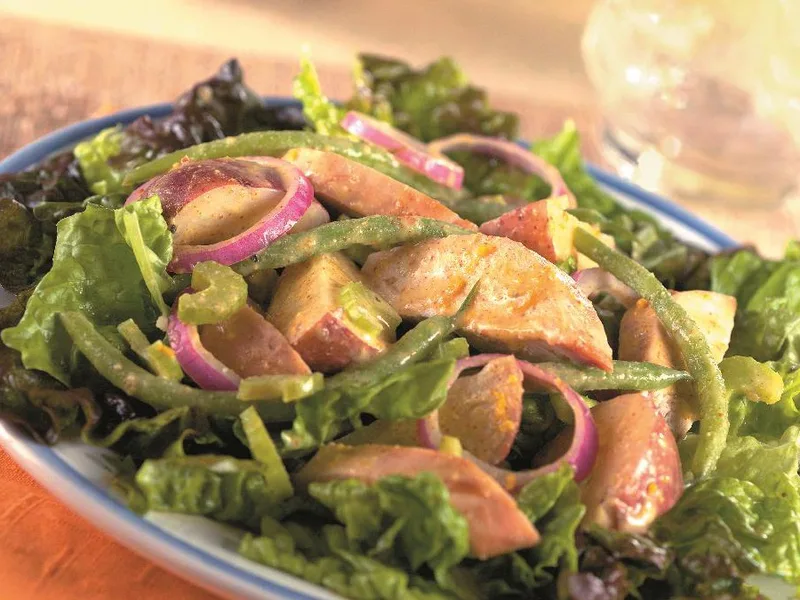 Spicy Mustard Chicken Salad with Orange