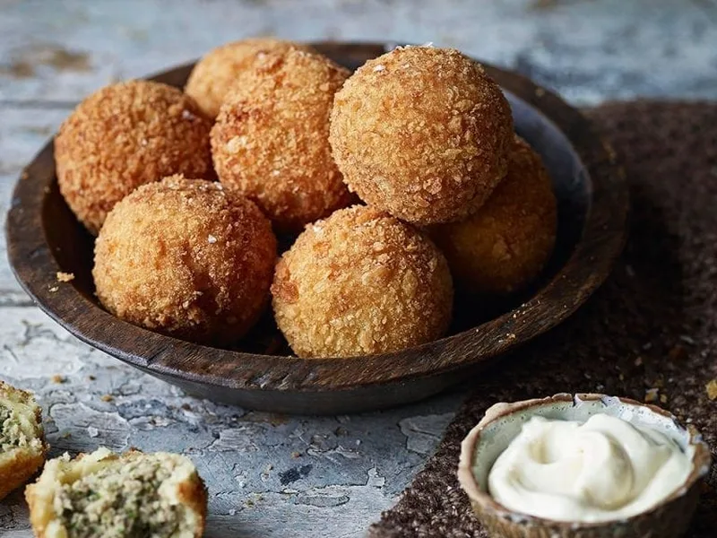 Austrian Fried Meat Dumplings with Potato Crust