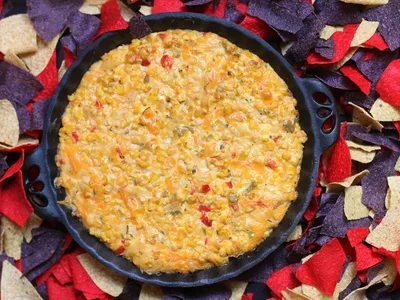 Smoked Mexican Street Corn Dip with Charred Kernels