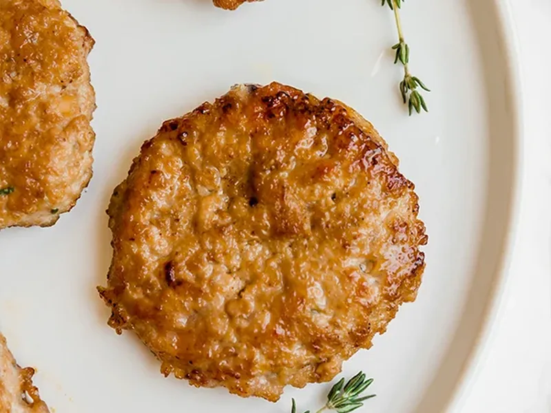 Turkey Maple Breakfast Sausages with Fresh Herbs