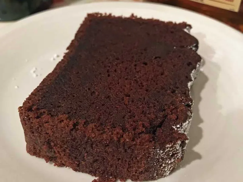 Bourbon Chocolate Loaf Cake with Coffee and Mini Chips