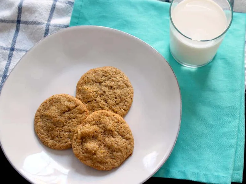 Orange Chai Spice Cookies with Whole Wheat Flour