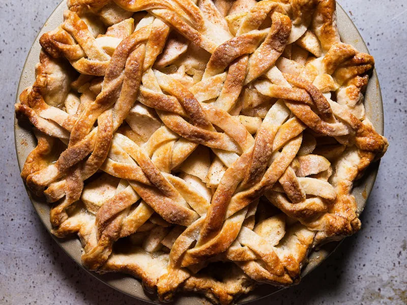 Pear-Ginger Pie with Braided Lattice Crust