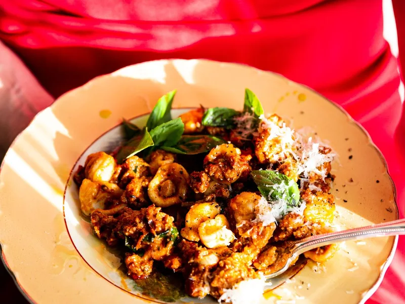 Italian Sausage Orecchiette with Fennel and Cherry Tomatoes