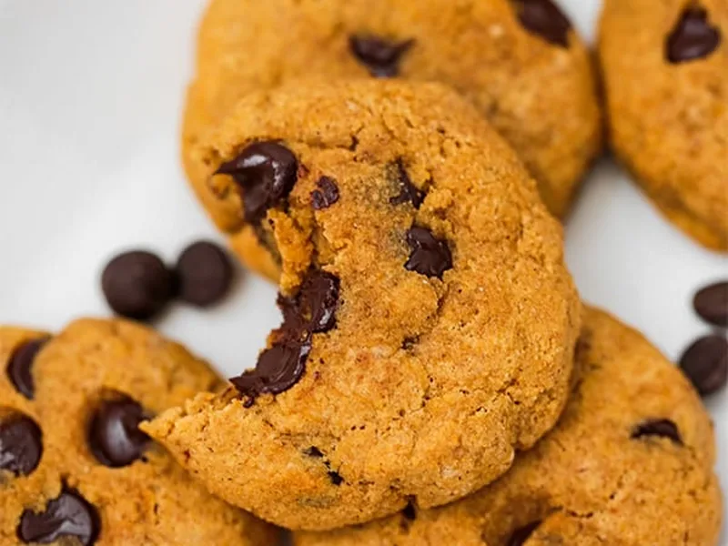 Pumpkin Chocolate Chip Cookies with Tigernut Flour