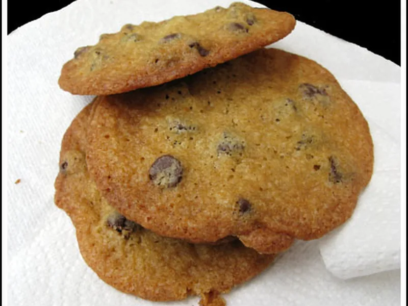Crispy Chocolate Chip Cookies Like Tate's Bake Shop Style