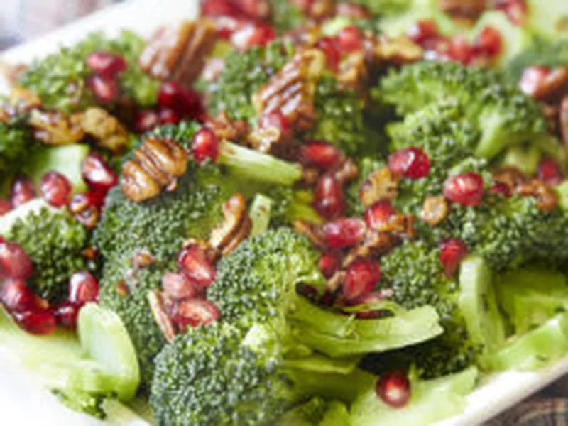 Pressure Cooker Browned Butter Broccoli with Pecans