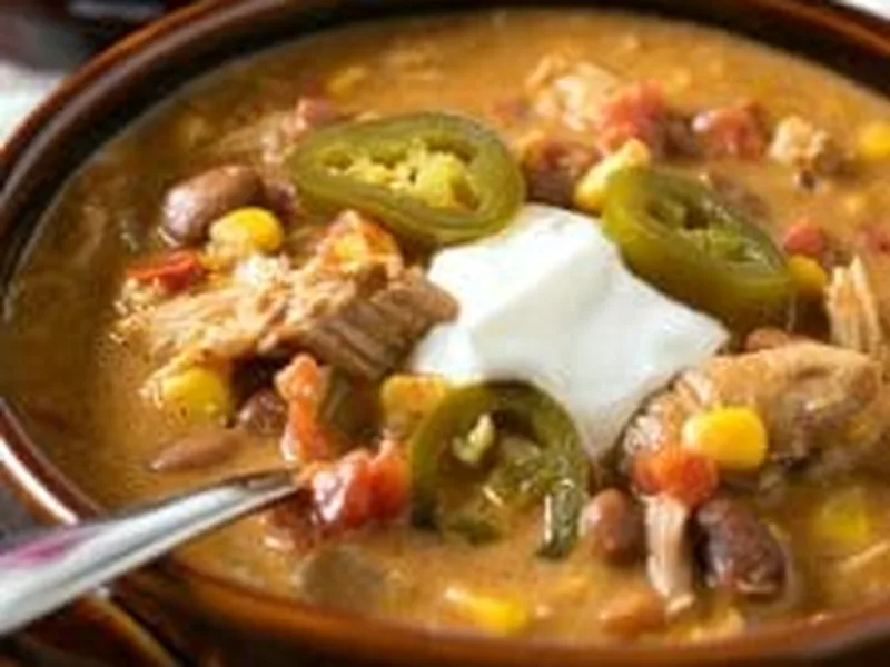 Slow Cooker Tex-Mex Chicken Stew with Corn and Cream Cheese
