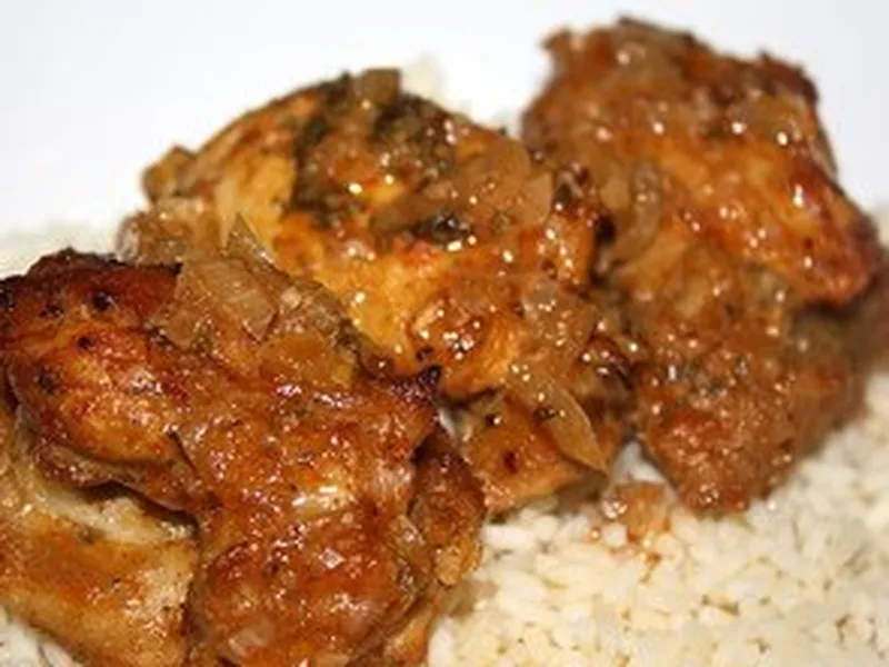 Tunisian Spiced Chicken Thighs with Cumin and Lemon