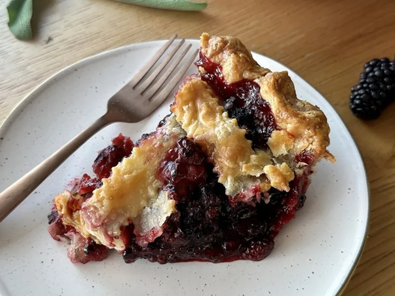 Honey Blackberry Sage Pie with Lattice Crust