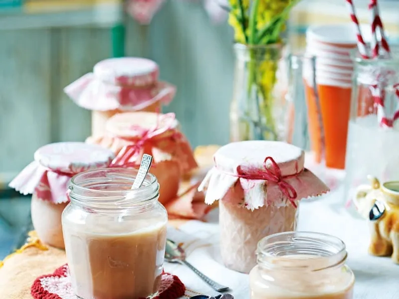 Rhubarb Orange Rosemary Curd with Grenadine