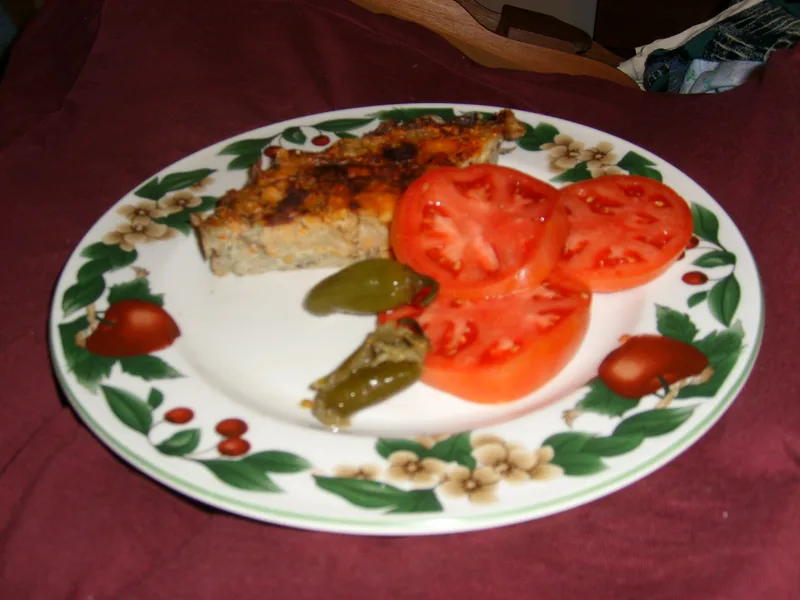 Crispy Potato Crust Cauliflower Cheese Pie