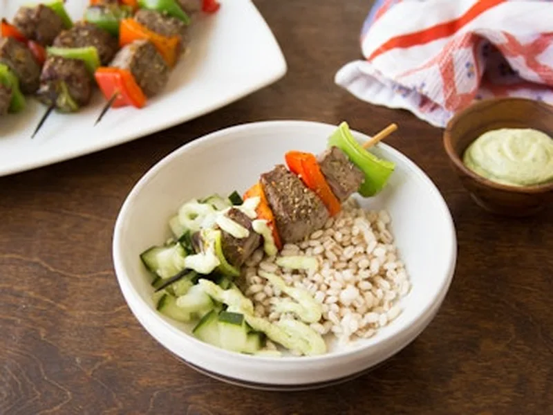 Spiced Chickpea and Barley Grain Bowls with Chimichurri
