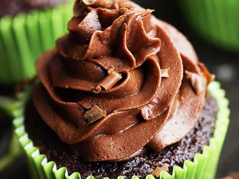 Chocolate Zucchini Cupcakes with Cream Cheese Frosting
