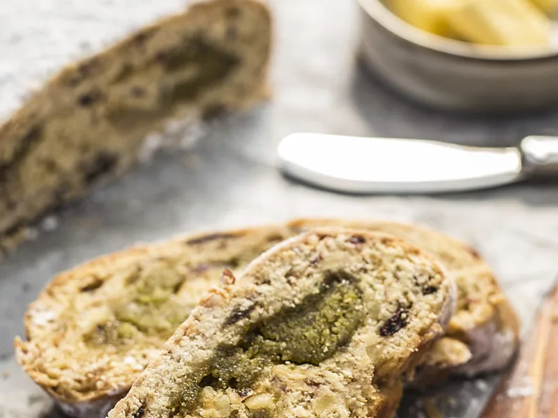 Thermomix Christmas Stollen with Pistachio Marzipan