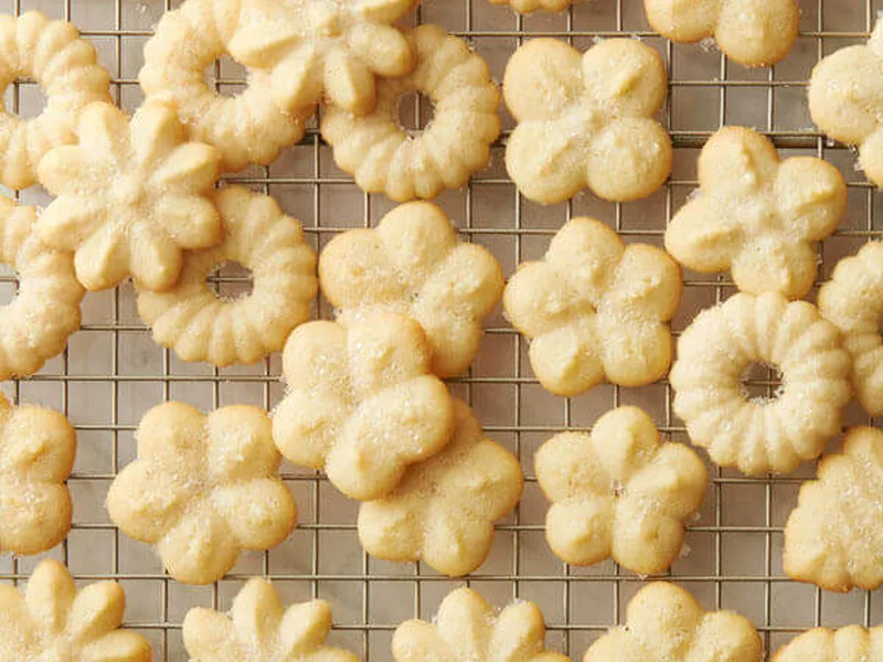 Butter Spritz Cookies with Vanilla Extract