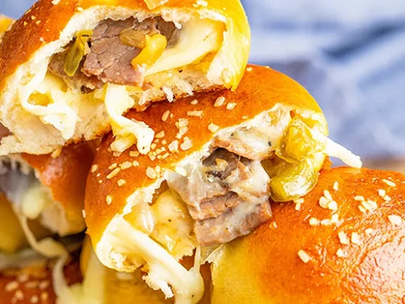 Philly Cheesesteak Pretzel Bombs